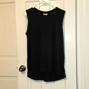 Black tank top